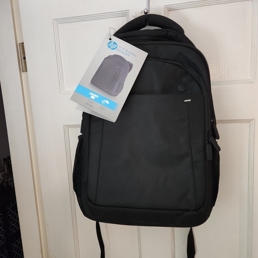 HP Sleek Black Laptop Backpack